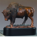 Buffalo Pride Award. 7"h x 7"w. Copper Finish Resin.